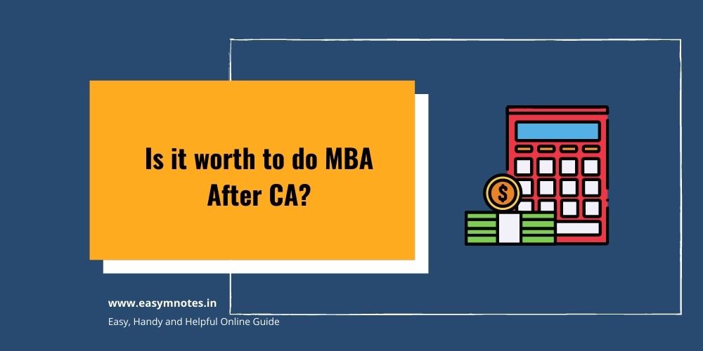 Is it worth to do MBA After CA