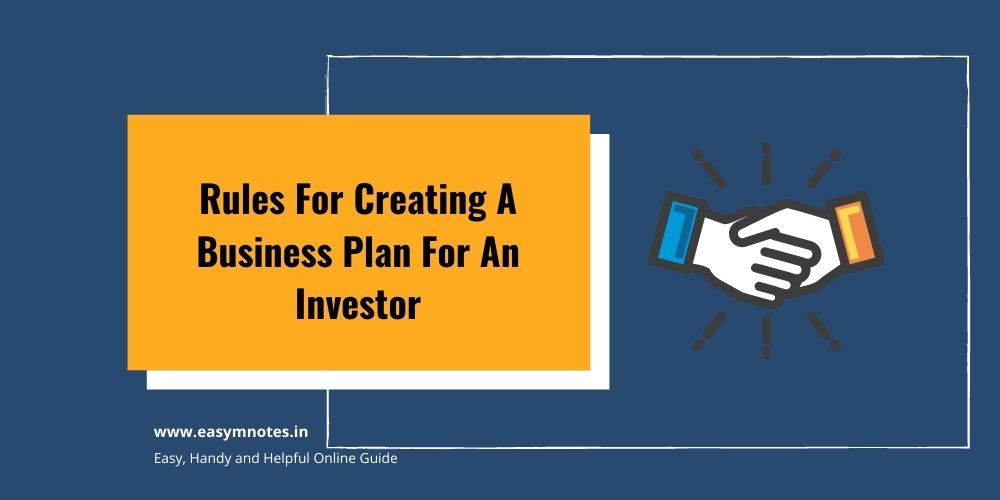 Creating A Business Plan For An Investor