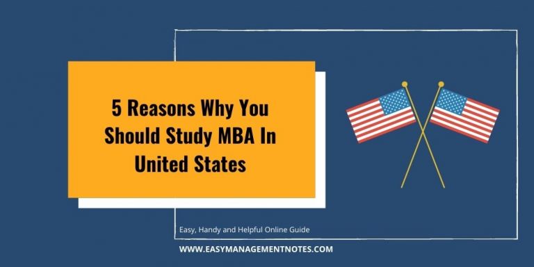 5 Reasons Why You Should Study MBA In United States